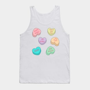 Standard conversation hearts Tank Top